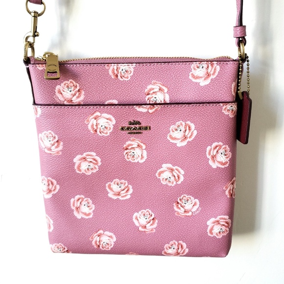 Coach Handbags - Coach rose print purse